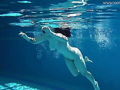 Russian Sheril nubile submerged underwater