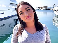 Sarah, young and pretty Italian, is very insatiable