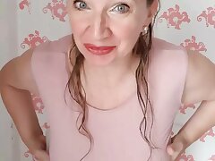 Jerk instruction. Messy talk, huge fun bags fucking by MariaOld milf