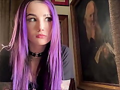 Goth Teenie Splatters on Step Brother's Wood - Valerica Steele - Family Therapy - Alex Adams