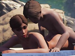 Humped a pretty female on the beach - Wild Life