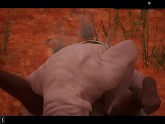 A cute lady gets boinked by a little monster - Crazy Life