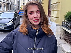 A Simple Demand on the Street Completed with an Sudden Completing - Cum on Beaver and Put on Panties