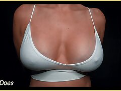 Wife getting her amazing tits raw in multiple brassieres - compilation flick