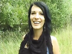 I film my BFF Lucia with dark-haired hair and a mega-bitch