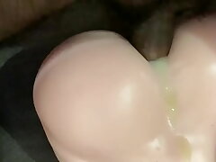 Unboxing my bang-out lady and cum is her asshole
