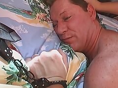 Nasty sex games with stepdad! He boinks all of her tight holes!