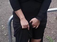 Made My Pussy Unload Outdoors with the Fuck stick