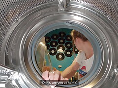 Step Sister Got Stuck Again into Washing Machine Had to Call Rescuers