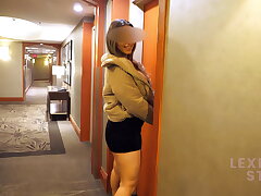 I found my stepmother stuck and pummeled her tight pussy. English subtitles.