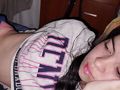 His greatest friend's gf can have fun and undresses naked for him