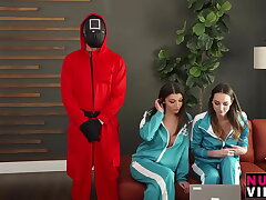 Jizz Interchanging Stepsisters Andi Rose, Maya Woulfe S1-E8 Real Game
